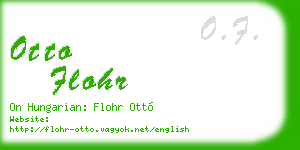 otto flohr business card